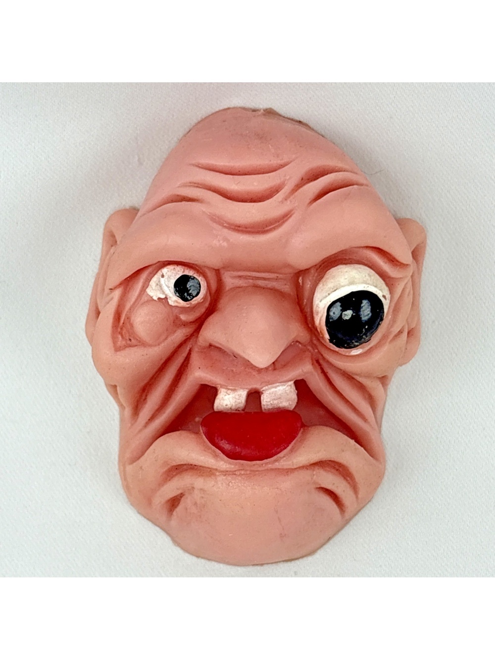 Vintage Ugly Faces Ghoulie Squishy Flexiface Jiggler Finger Puppet Bulging Eye